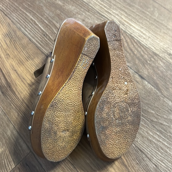 GUC Celebrity Pink Brown wedges - Picture 4 of 4